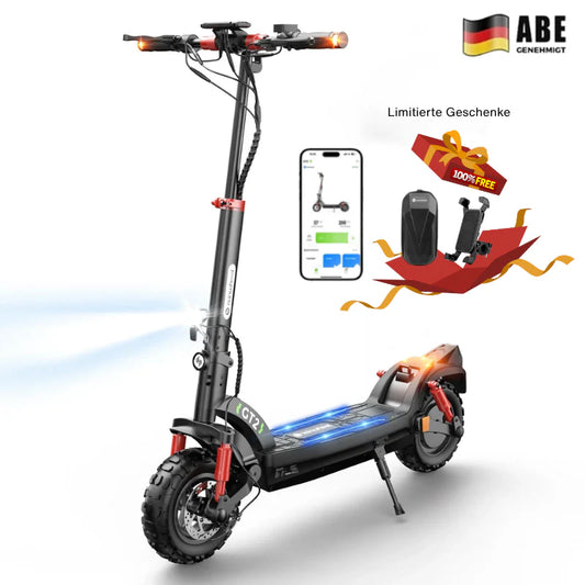 isinwheel GT2 1200W 11" Offroad E-Scooter Mit Straßenzulassung (ABE,eKFV)